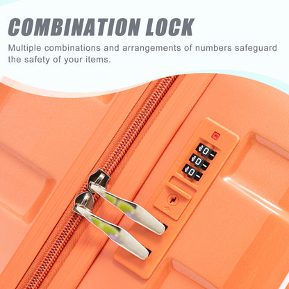 Luggage Set 20" /24" /28" With Combination Lock And Silent Wheels