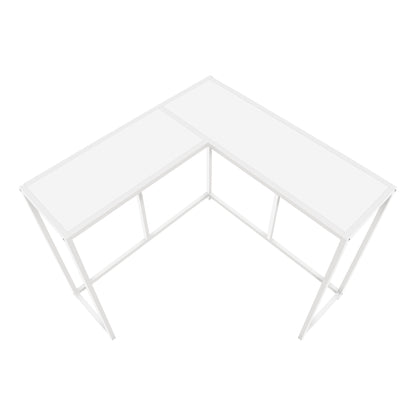 Corner Accent Console Table For Entryway, Unique L-Shaped Design