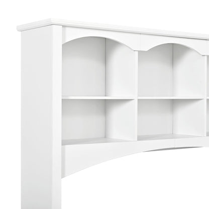 Space Saving L-Shaped Computer Desk With Keyboard Tray & Charging Stations