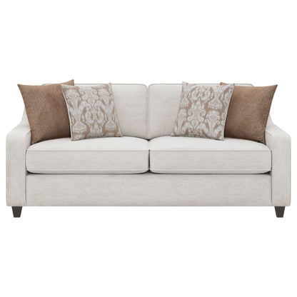 Mahaffey - 2 Piece Track Arm Living Room Set - Beige