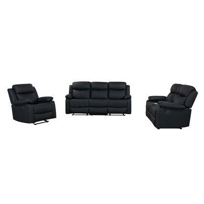 Blanche - Console Reclining Loveseat With LED Lights And Speakers