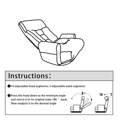 Modern With Metal Frame Swivel Game Lounge Chair With Adjustable Headrest And Waist Support, 360 Degree Rotatable Leisure Chair For Living Room - Gray