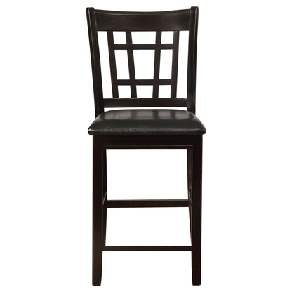 Danford - 5 Piece Counter Height Dining Set With Upholstered Stools - Espresso