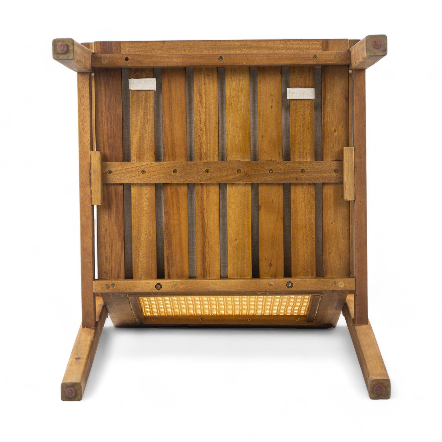 Preston - Outdoor Dining Chair With Cushion (Set of 2) - Teak / Beige