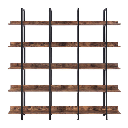 Vintage Industrial 5 Tier Bookcase
