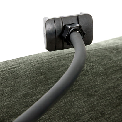 Modern Modular U-Shaped Sofa Bed With Movable Ottoman, USB Ports, Phone Holder