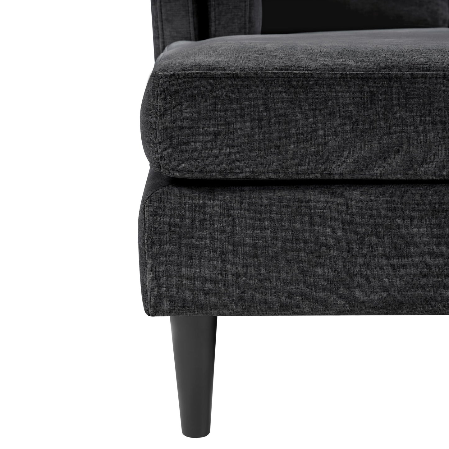 Chaise Lounge Sofa Bed With Dual Layer Armrests For Living Room
