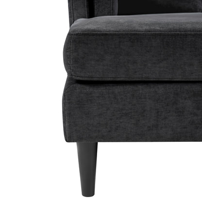 Chaise Lounge Sofa Bed With Dual Layer Armrests For Living Room