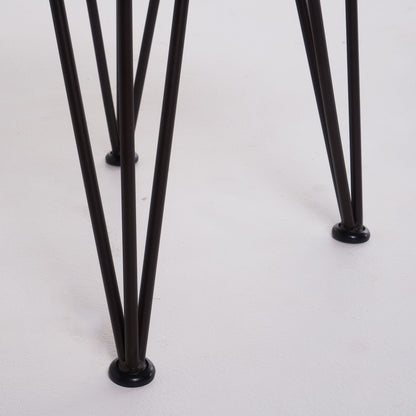 Zion - Outdoor Industrial Iron And Coffee Table - Teak