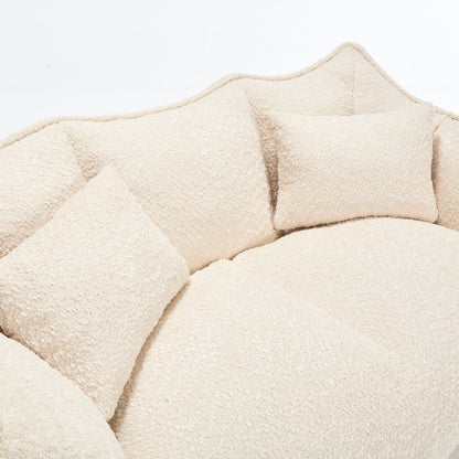 Comfortable Dual Beanbag Chair With High Resilience Foam Core For 2 People