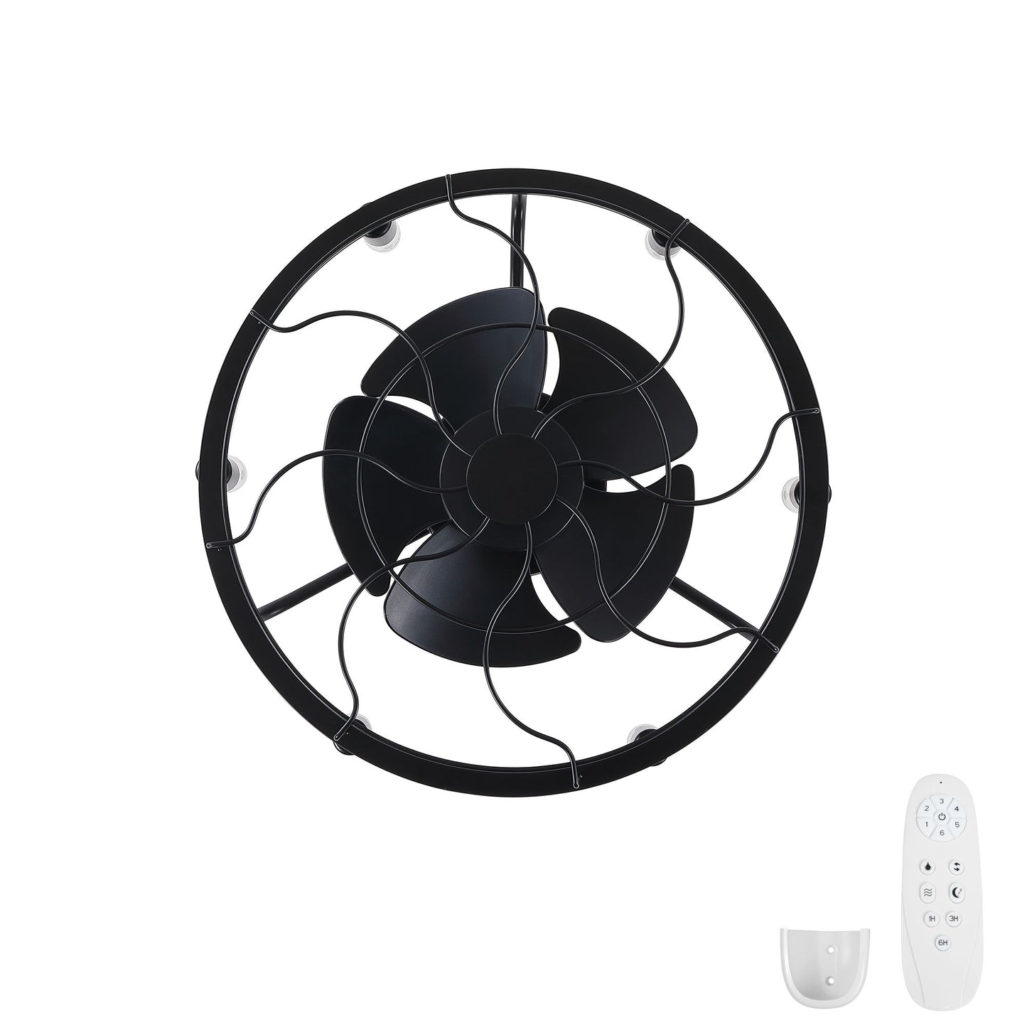 Modern Farmhouse Ceiling Fan, Adjustable Hanging