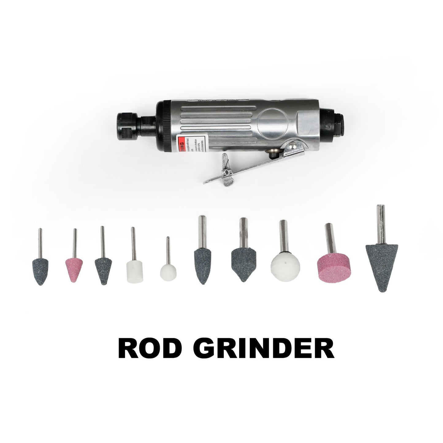 71 Piece Air Tool And Accessories Kit, Impact Wrench, Air Ratchet, Die Grinder, Aire Hammer, Hose Fittings, Storage Case - Black / Silver
