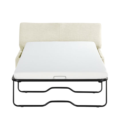 Twin Size Folding Ottoman Sleeper Bed With Mattress Convertible Guest Bed