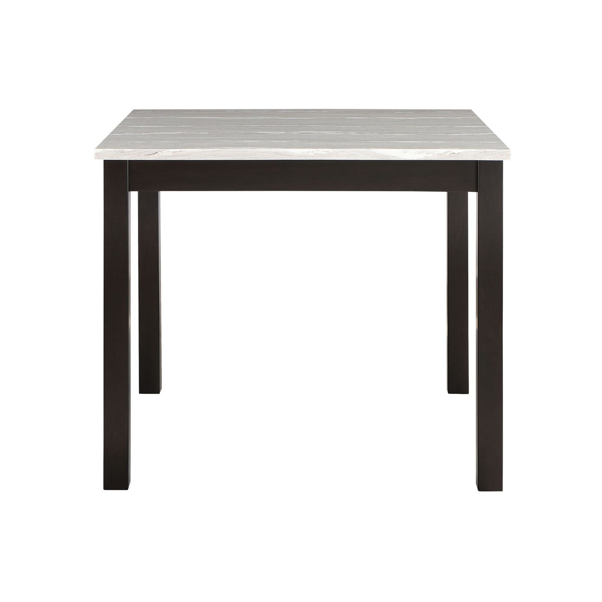 Leon - Bar Table And 4 Bar Stools - Espresso / White