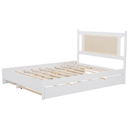 Platform Bed With 2 Big Drawers & Trundle