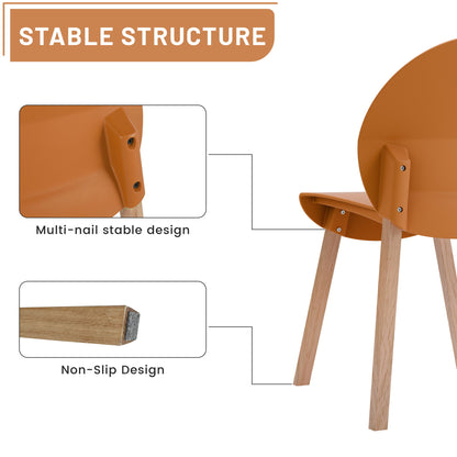 4 Piece Set Of Single Chairs With A Design Combining Modern And Traditional Elements