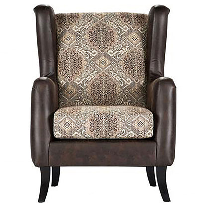 Brookridge - Wingback Accent Club Chair - Brown