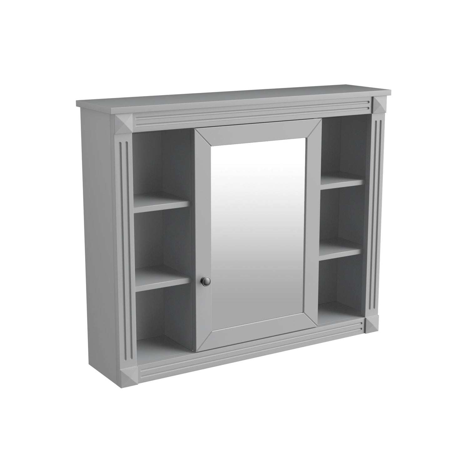 Bathroom Vanity With Top Sink, Mirror Cabinet, 2 Soft Closing Doors & 2 Drawers