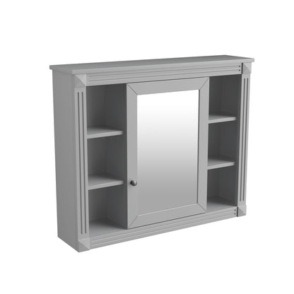 Bathroom Vanity With Top Sink, Mirror Cabinet, 2 Soft Closing Doors & 2 Drawers