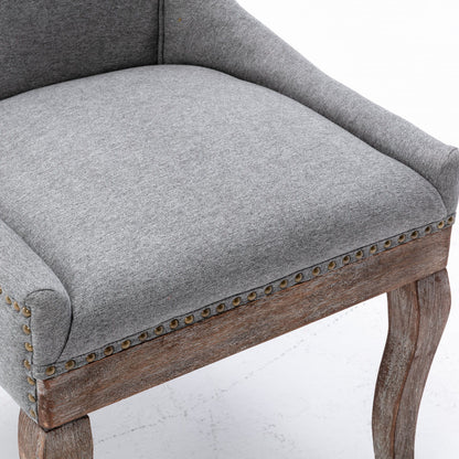 Ultra - Side Dining Chair, Nail Head (Set of 2)