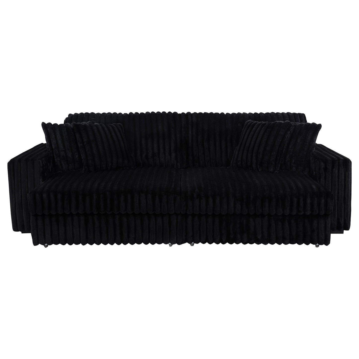 Clifford - Upholstered Dual Power Chaise Sofa - Black