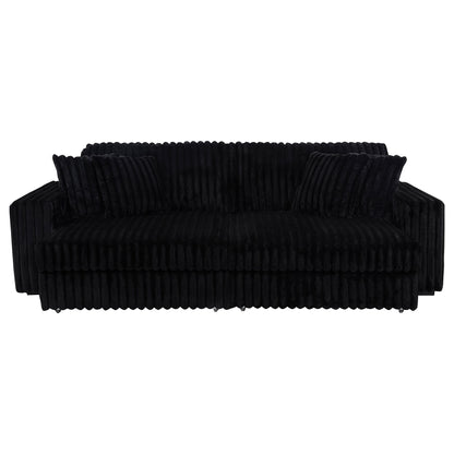 Clifford - Upholstered Dual Power Chaise Sofa - Black