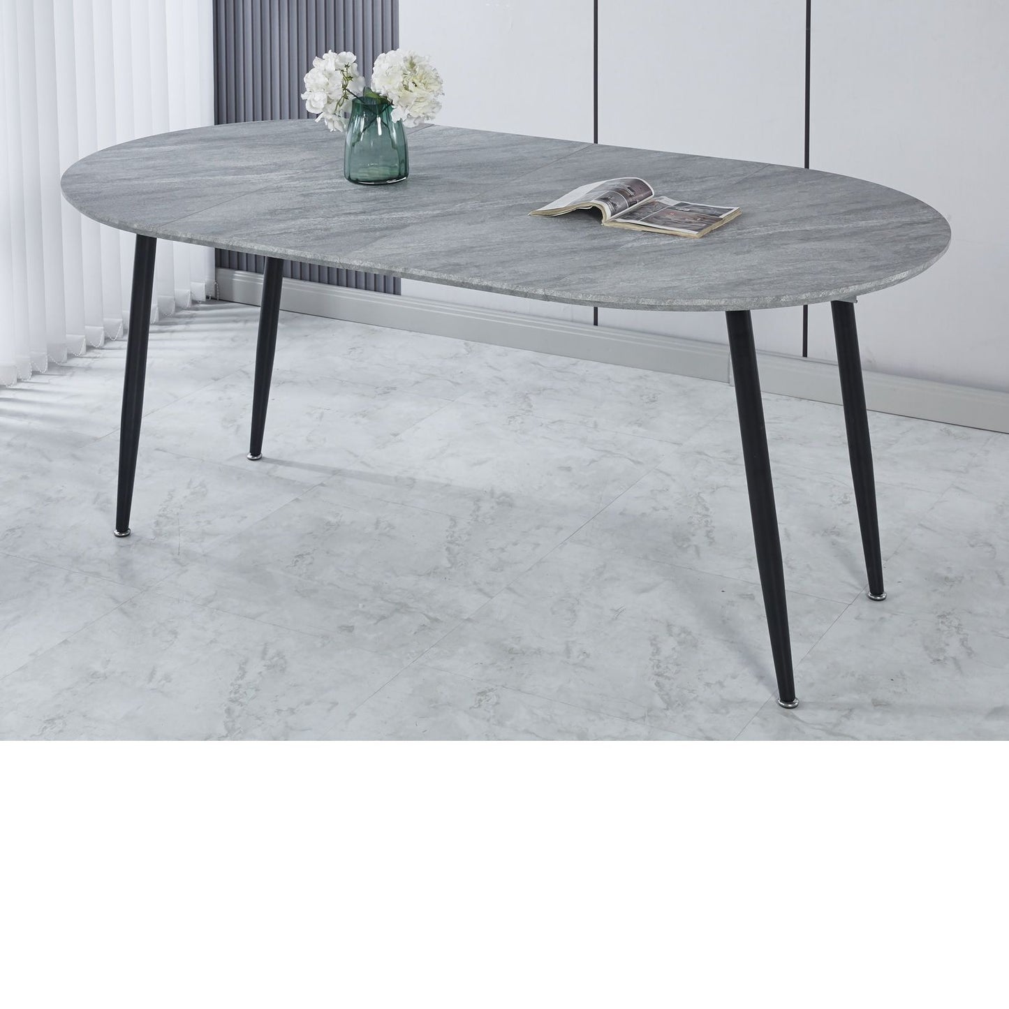 Extensible Table, Dining Table, Office Table, Coffee Table Metal Leg
