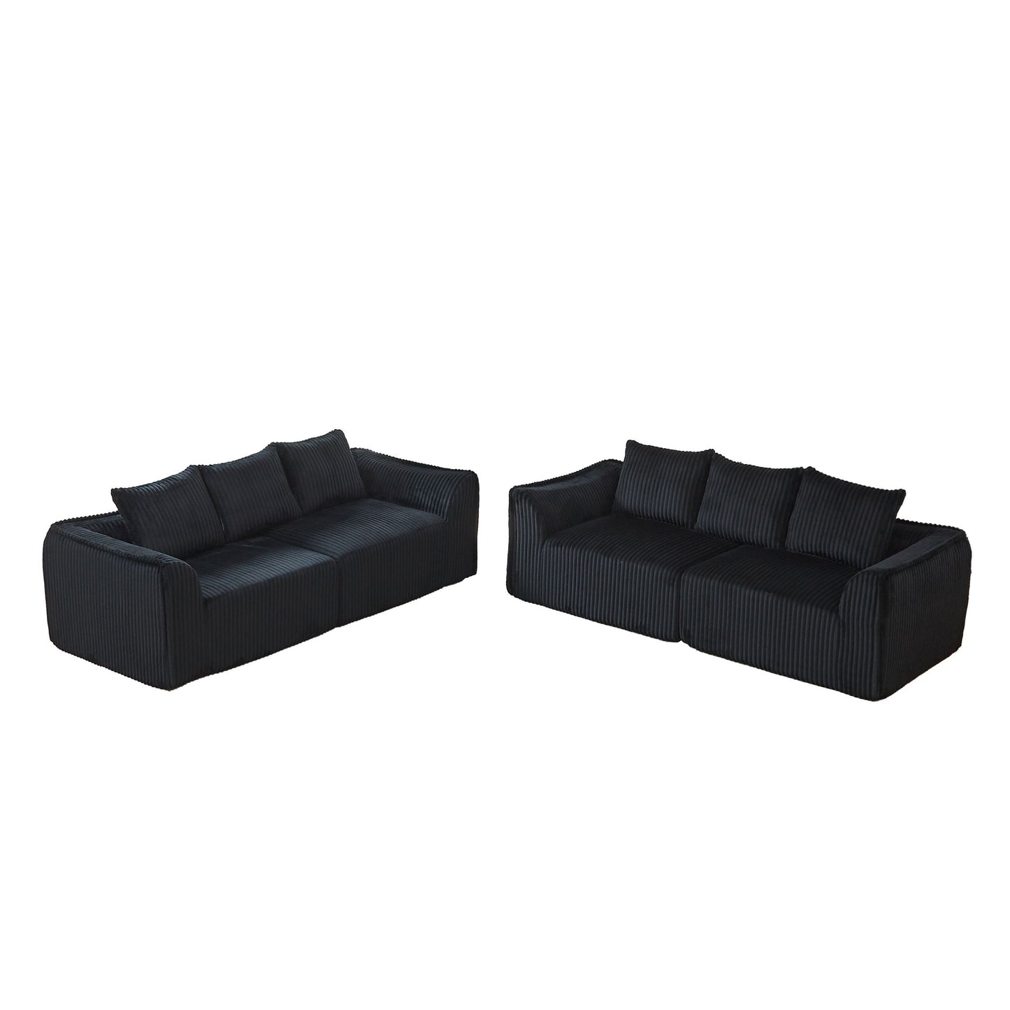 Minimalist Set With Curved Lines & Gently Sloped Backrest