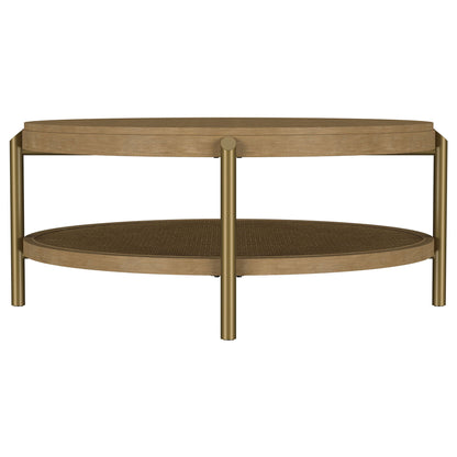 Benson - Round Table With Storage Shelf
