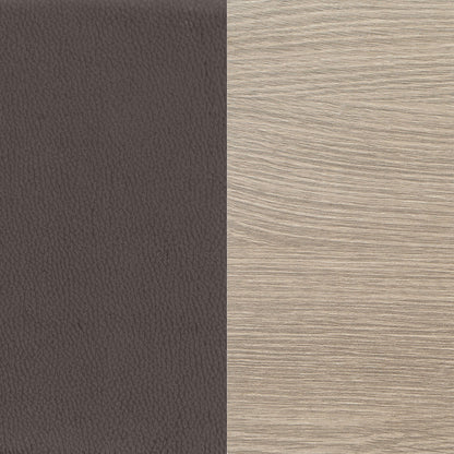 Staten - Upholstered Armless Accent Chair - Dark Brown