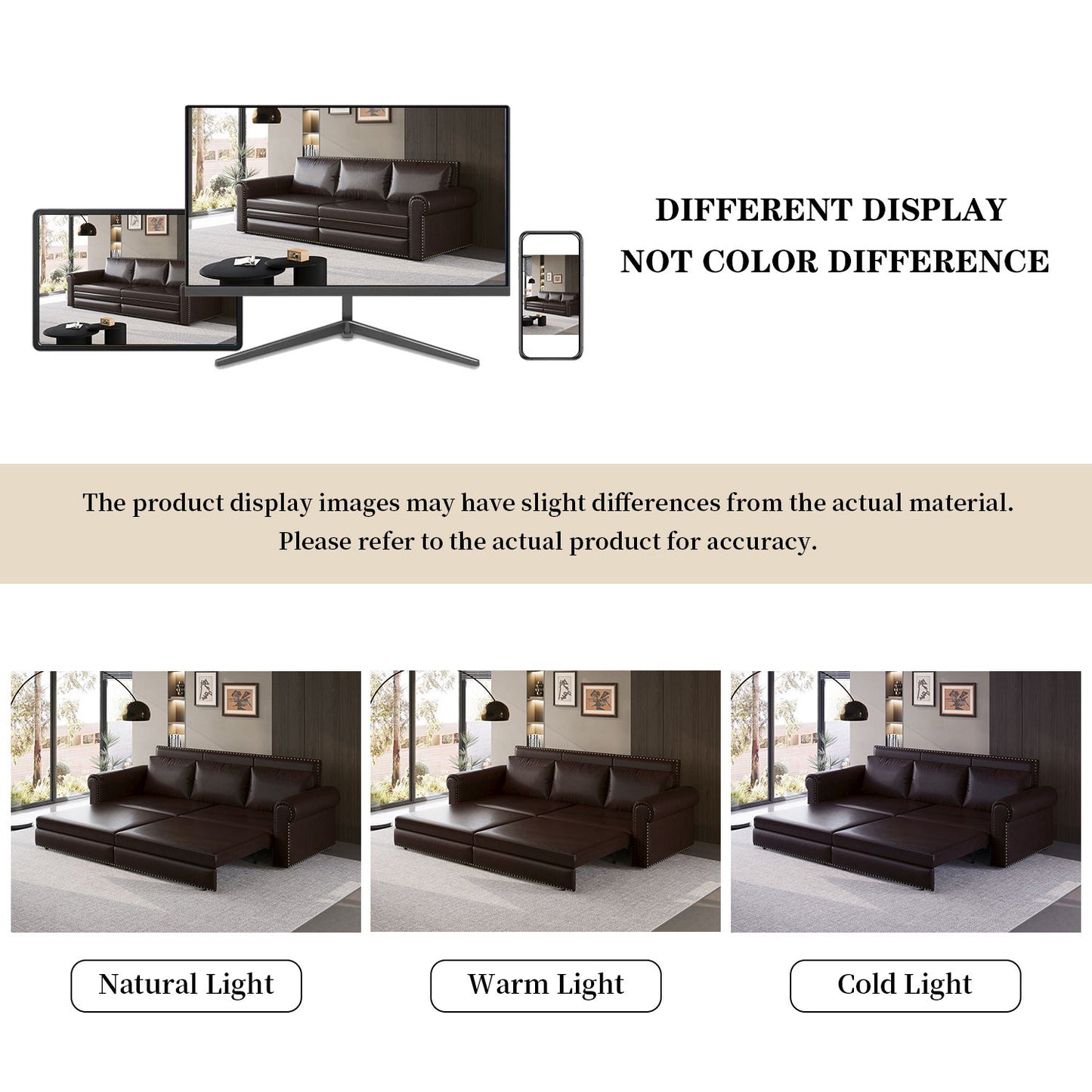 Chesterfield Sofa & Pull Out Bed