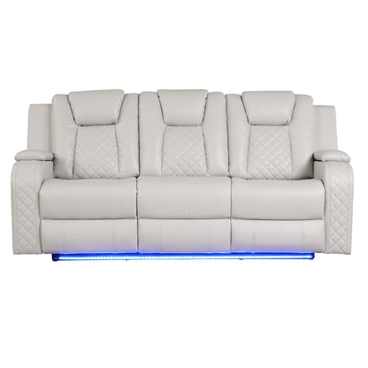 Benz - LED & Power Recliner With Adjustable Headrests And Ambient LED Lighting