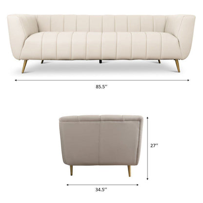 Lamattina - Genuine Italian Channel Tufted Sofa