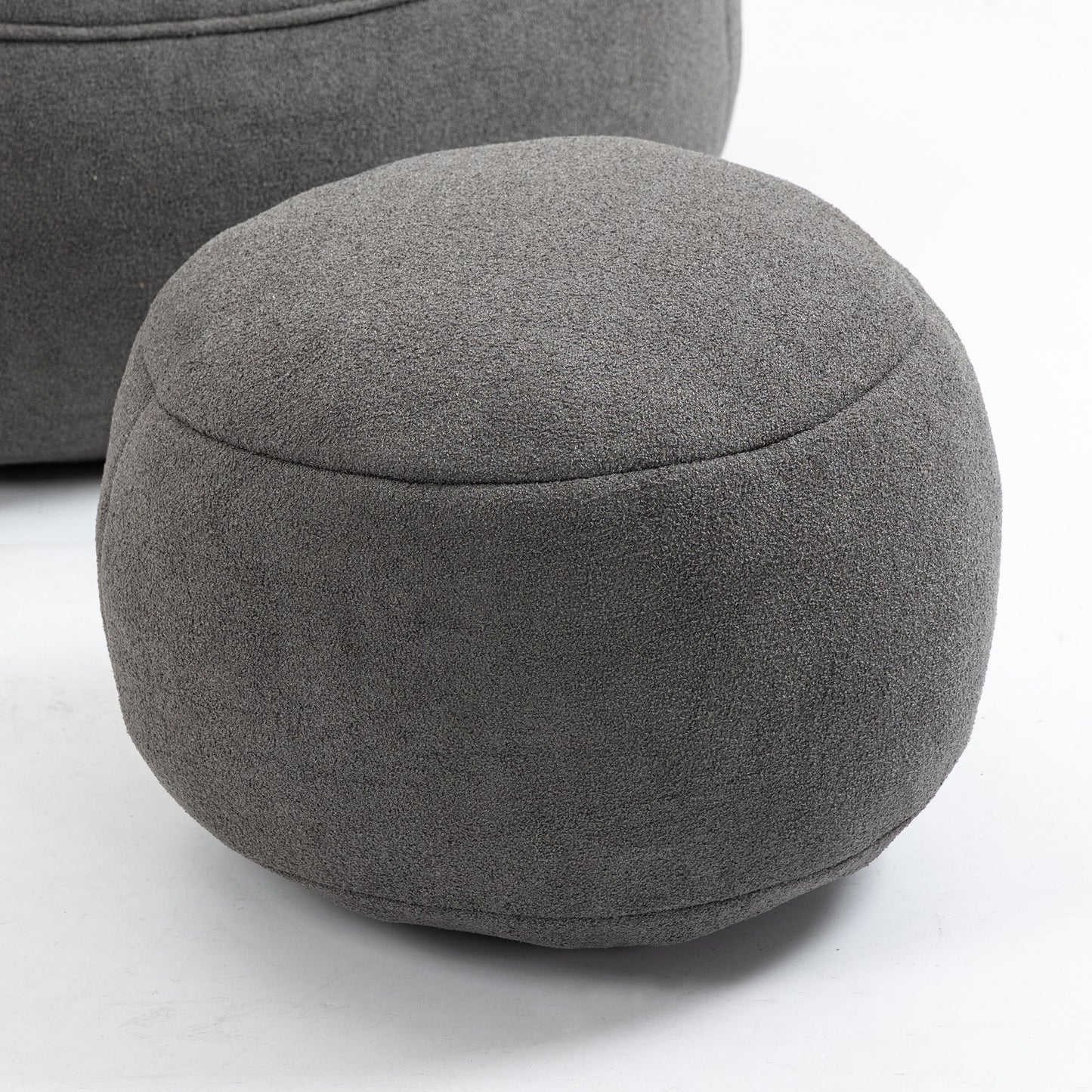 Bedding Bean Bag Sofa Chair High Pressure Foam With Footrest