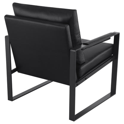 Goldbriar - Upholstered Track Arm Accent Chair - Black