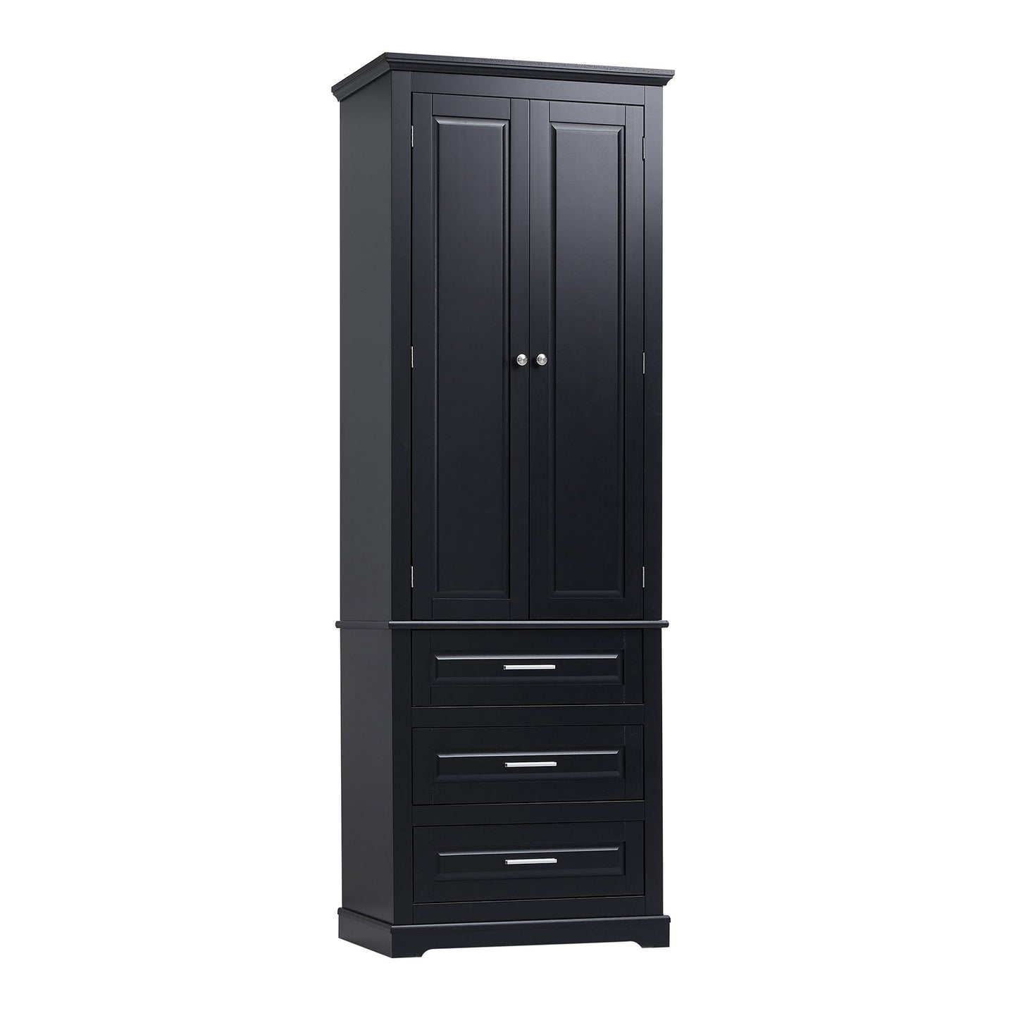Tall Storage Cabinet With 3 Drawers For Bathroom
