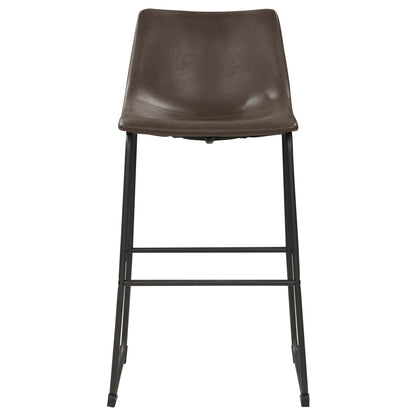 Armless Bar Stool (Set of 2) - Brown