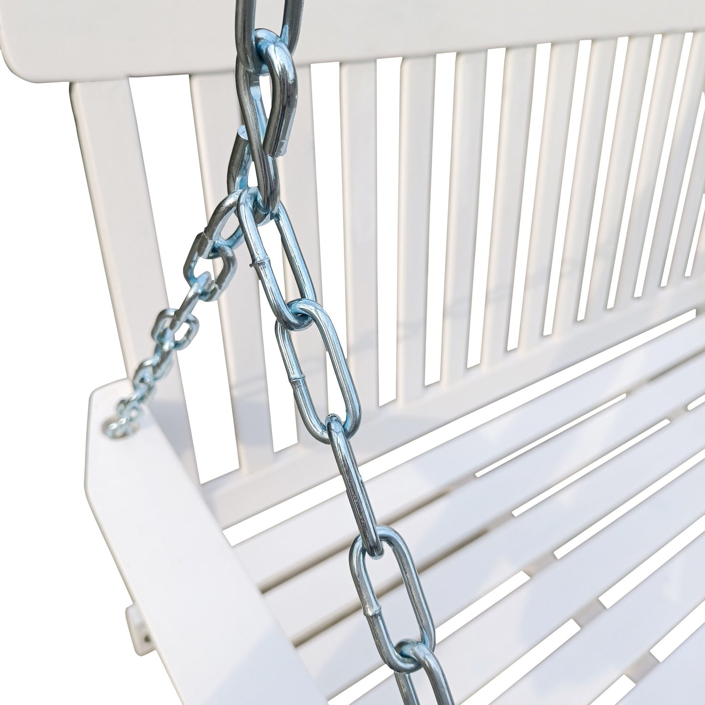 Front Porch Swing With Armrests For Outdoor Patio, Garden Yard, Backyard Or Sunroom