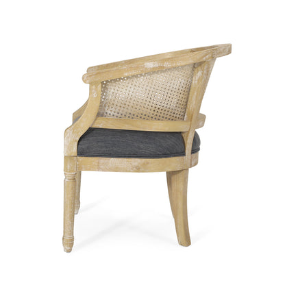 Curved Backrest Accent Chair