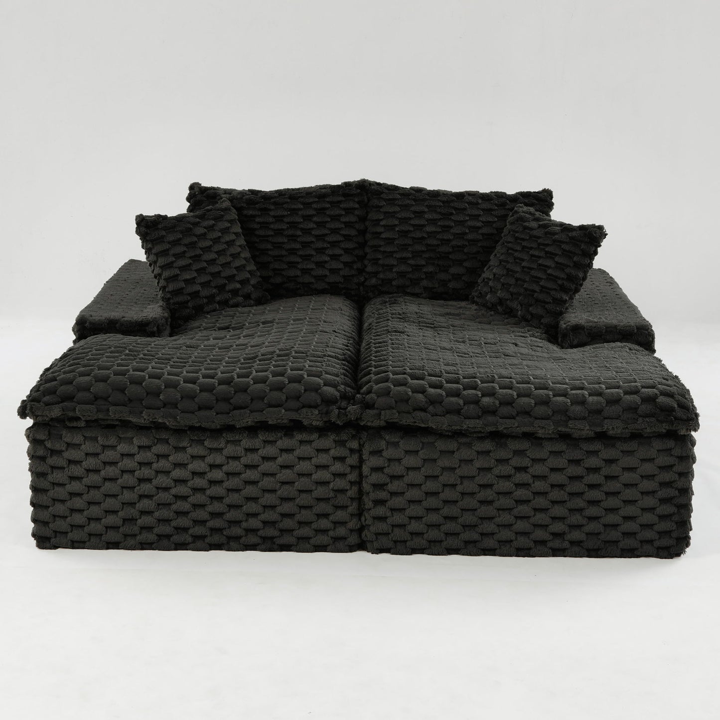 Double Chaise Lounge With Full Compressed Sponge