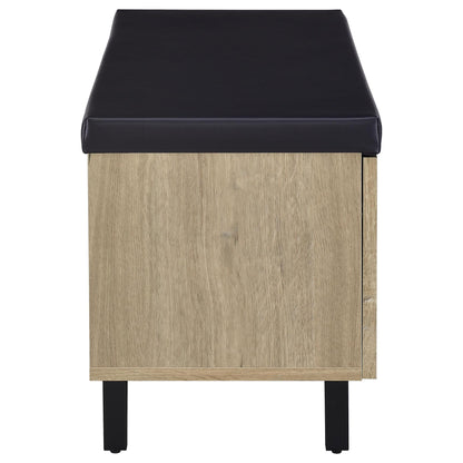 Clackamas - 2 Door Storage Bench With Padded Seat