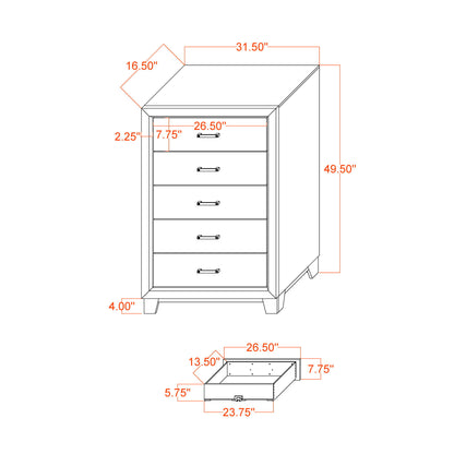 Urban - 5 Piece Set With Bookcase