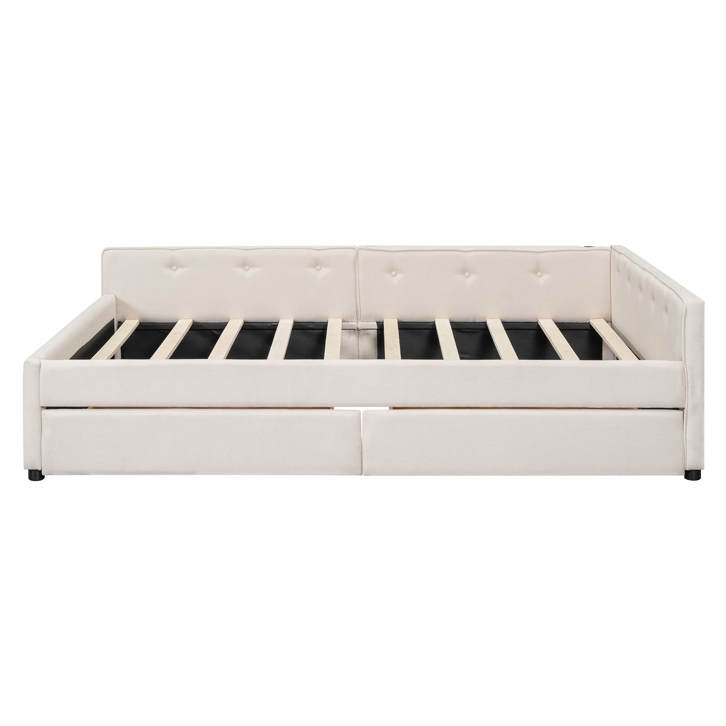 Platform Bed With USB Ports