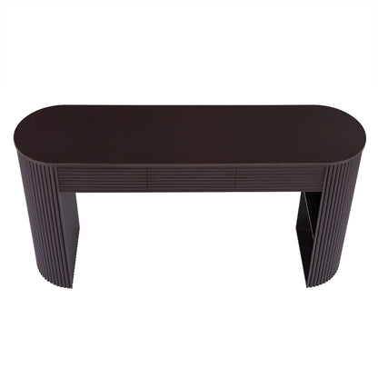 Retro Console Table With Storage, 3 Drawers