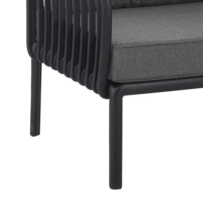 Outdoor Patio Club Chair, Waterproof Thick Cushion Deep Seating