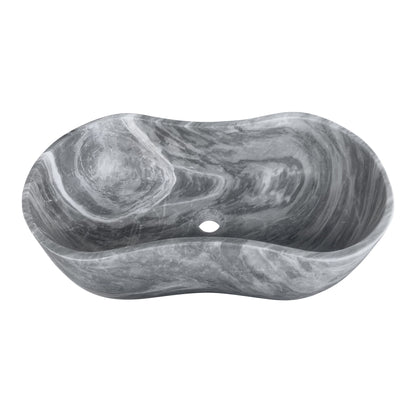 Bathroom Vessel Sink With Wavy Design