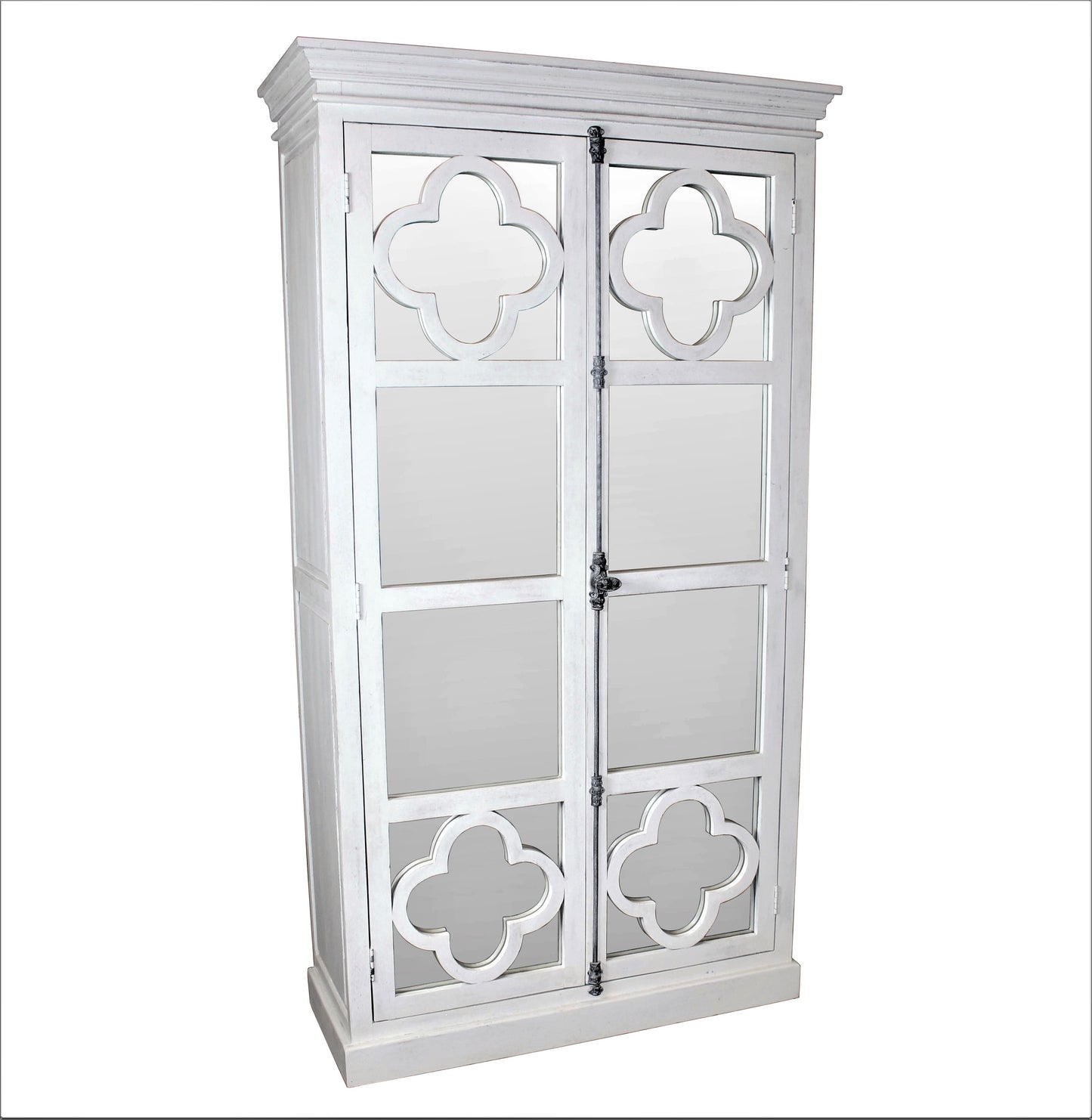 Maya Quatrefoil Vitrine China Cabinet CLOSE-OUT