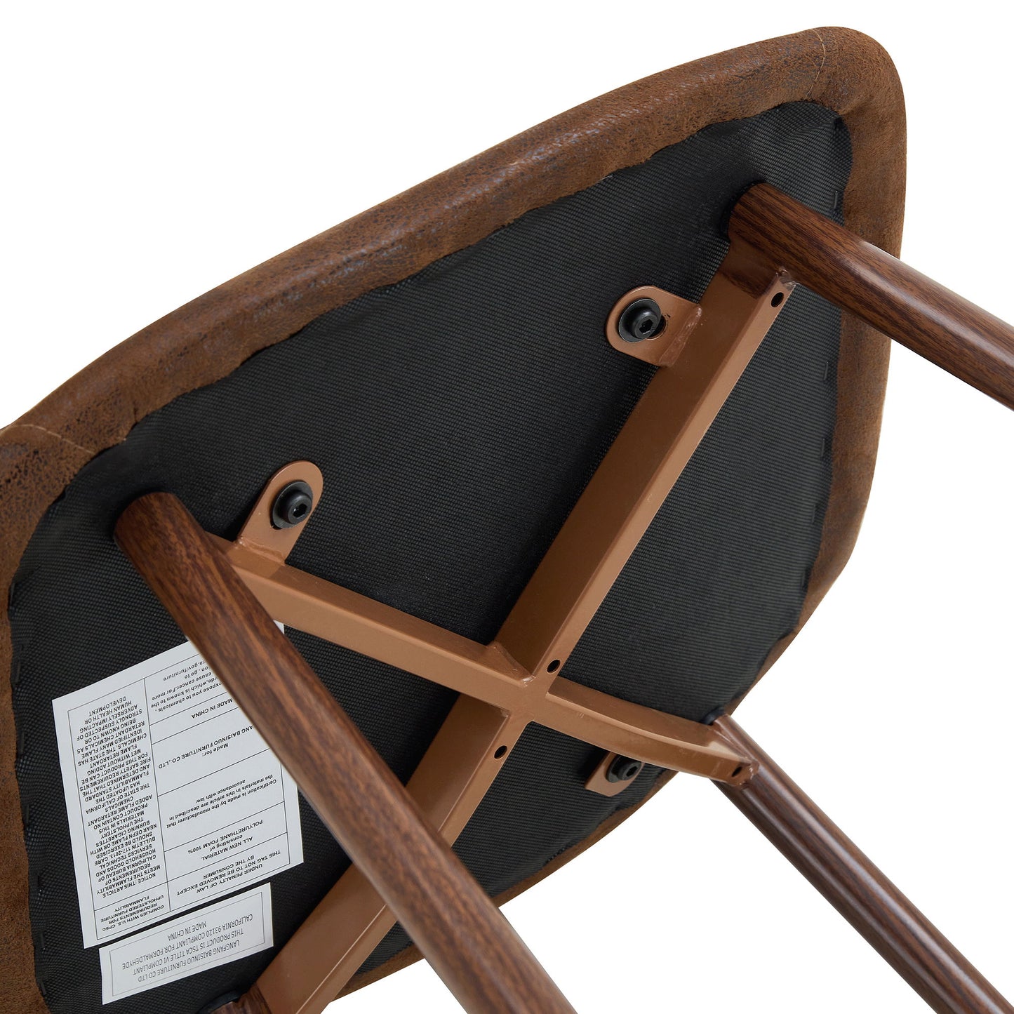 (Set of 4) Backrest AndTransfer Legs Chairs Adding A Touch Of Elegance To Minimalist And Scandinavian Style Homes - Walnut