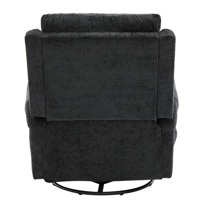 Manual Recliner Massage Chair With Swivel Rocker, 8 Massage Modes, Side Storage Pocket