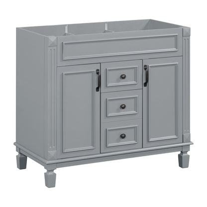 Bathroom Vanity Cabinet With 2 Soft Closing Doors And 2 Drawers